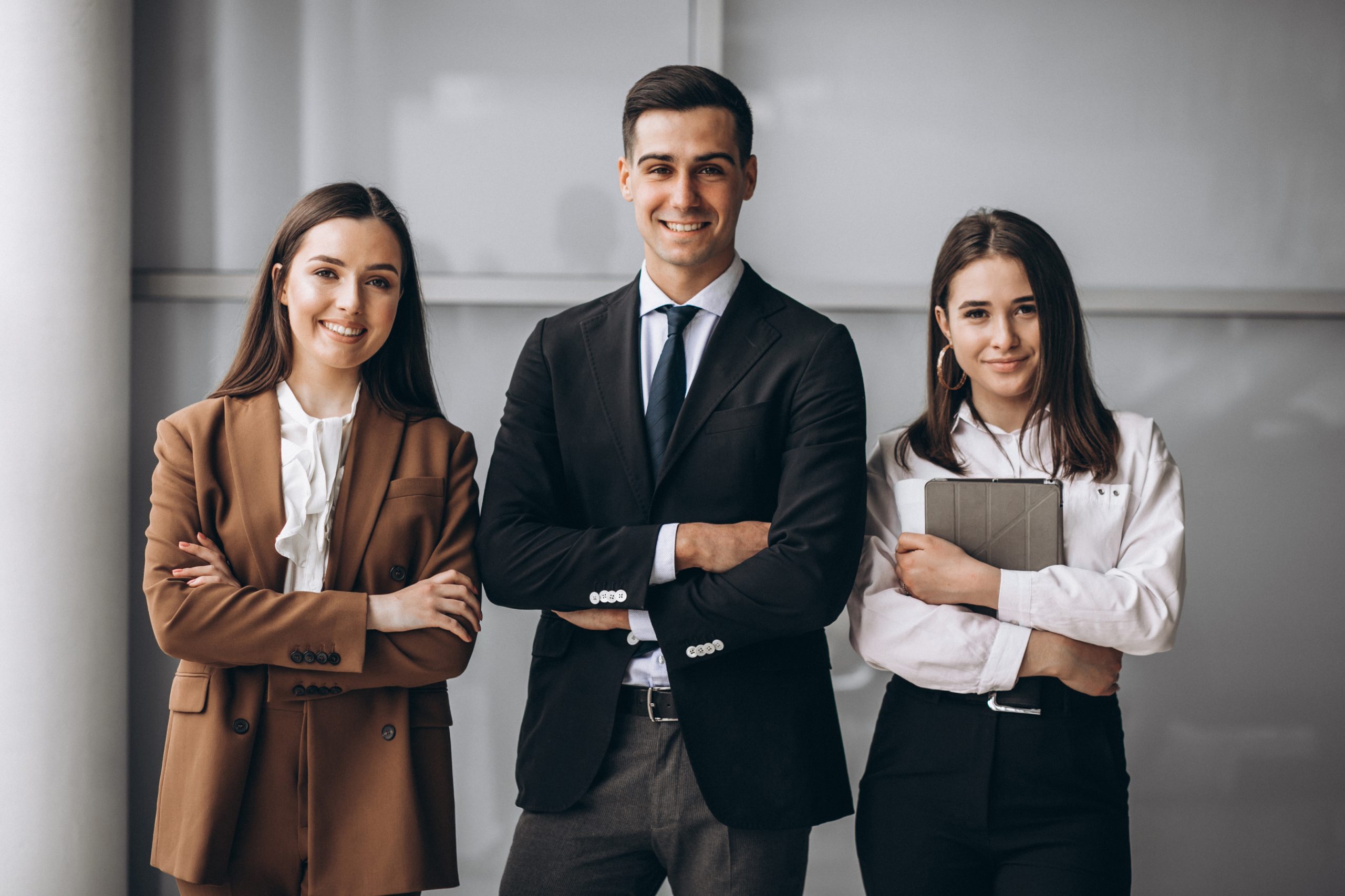 bussiness people working in team in an office